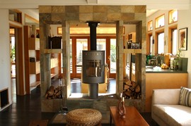 暖炉,リビング,ダイニング